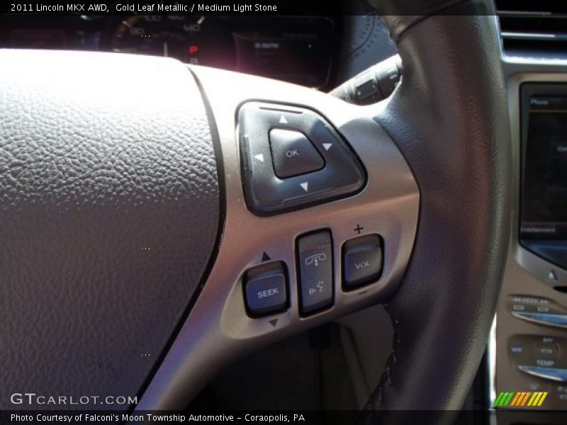Gold Leaf Metallic / Medium Light Stone 2011 Lincoln MKX AWD