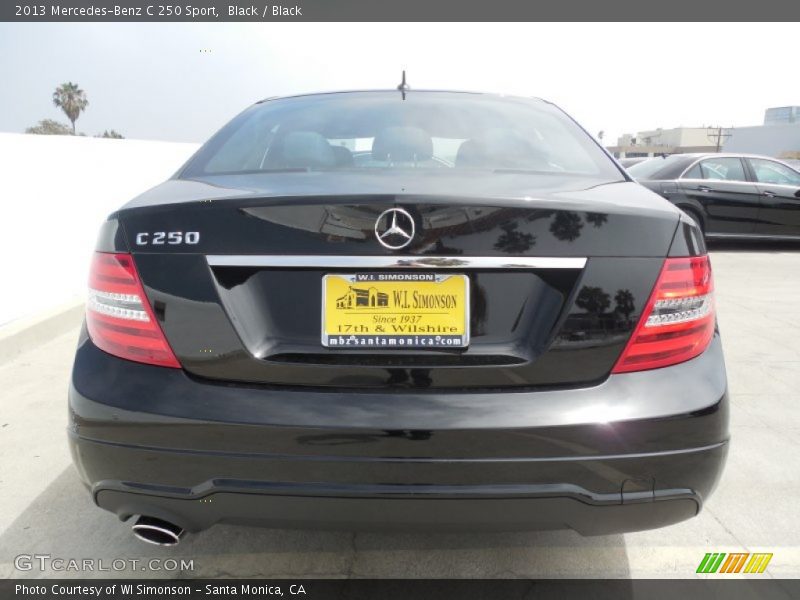 Black / Black 2013 Mercedes-Benz C 250 Sport