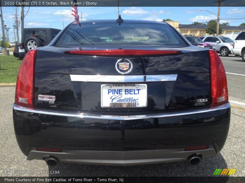 Black Raven / Ebony 2010 Cadillac CTS 3.6 Sedan