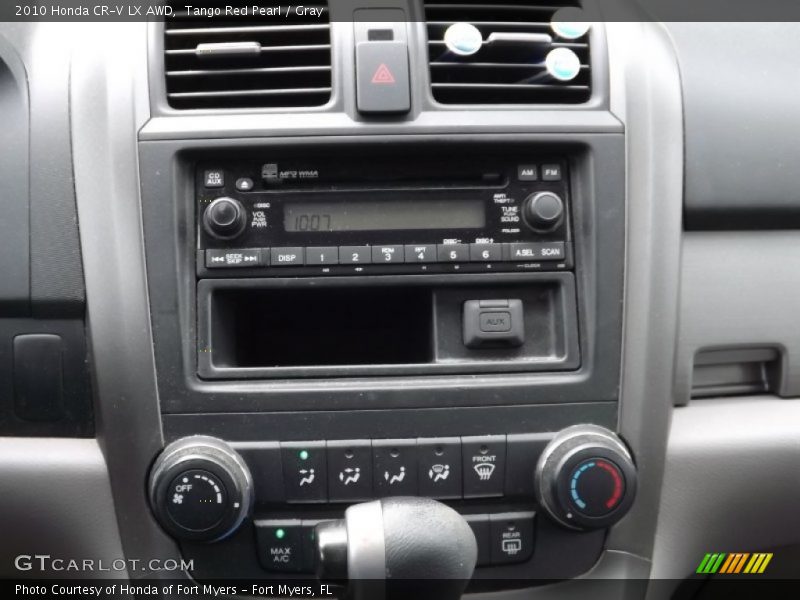 Tango Red Pearl / Gray 2010 Honda CR-V LX AWD