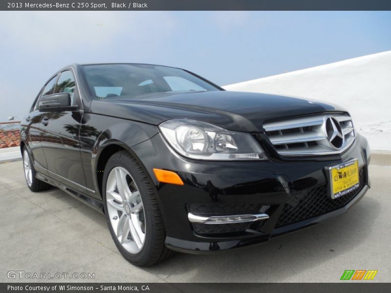 Black / Black 2013 Mercedes-Benz C 250 Sport