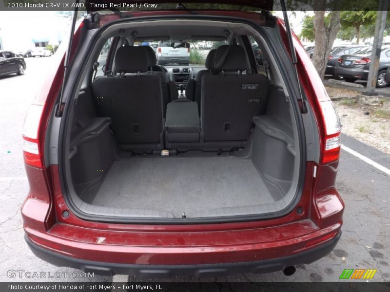 Tango Red Pearl / Gray 2010 Honda CR-V LX AWD