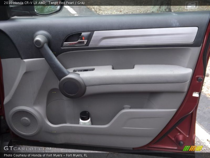Tango Red Pearl / Gray 2010 Honda CR-V LX AWD