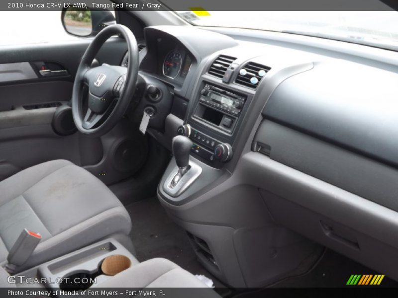 Tango Red Pearl / Gray 2010 Honda CR-V LX AWD