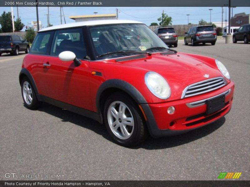 Chili Red / Panther Black 2006 Mini Cooper Hardtop