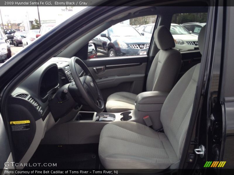 Ebony Black / Gray 2009 Hyundai Santa Fe GLS