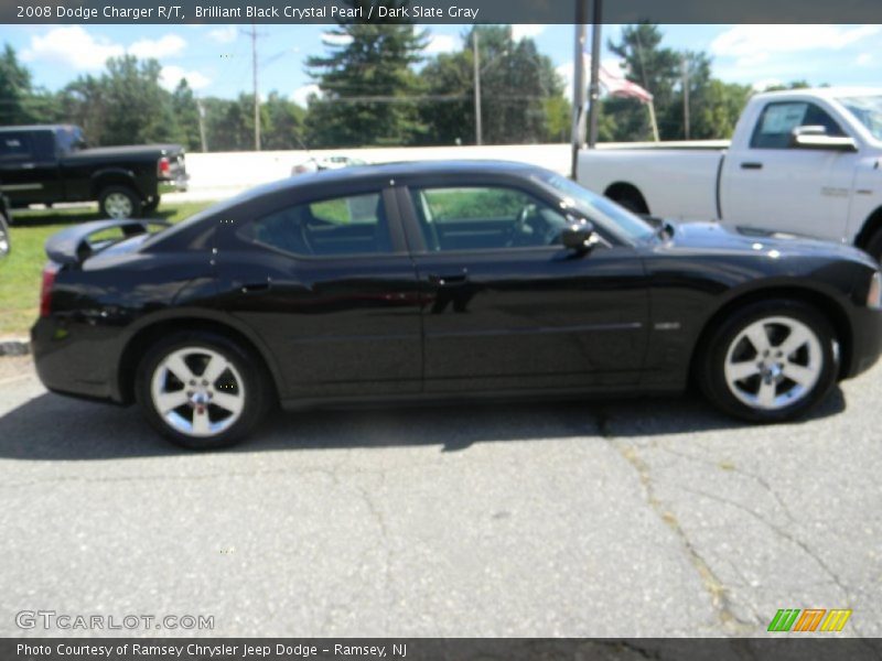 Brilliant Black Crystal Pearl / Dark Slate Gray 2008 Dodge Charger R/T