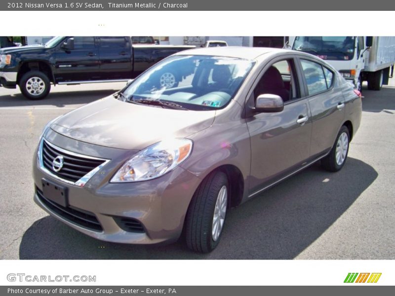 Titanium Metallic / Charcoal 2012 Nissan Versa 1.6 SV Sedan