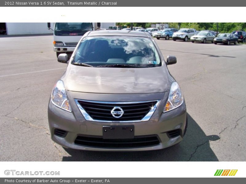 Titanium Metallic / Charcoal 2012 Nissan Versa 1.6 SV Sedan