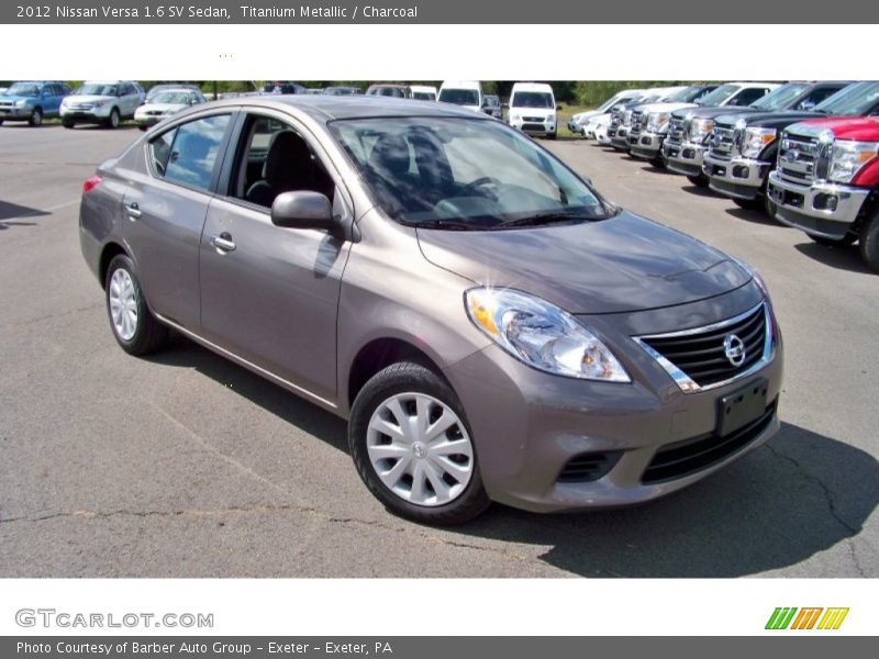 Titanium Metallic / Charcoal 2012 Nissan Versa 1.6 SV Sedan