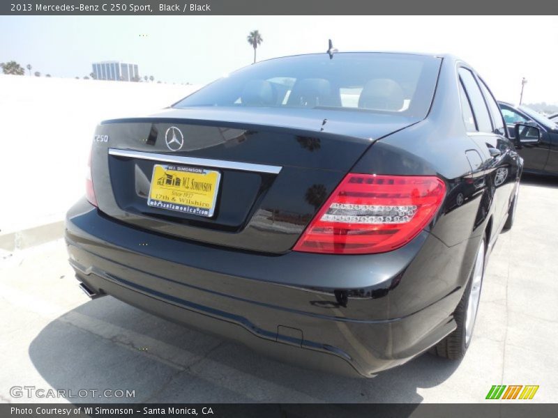 Black / Black 2013 Mercedes-Benz C 250 Sport