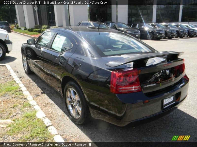 Brilliant Black Crystal Pearl / Dark Slate Gray 2008 Dodge Charger R/T