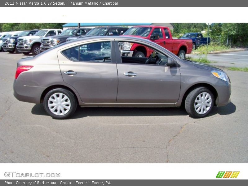 Titanium Metallic / Charcoal 2012 Nissan Versa 1.6 SV Sedan