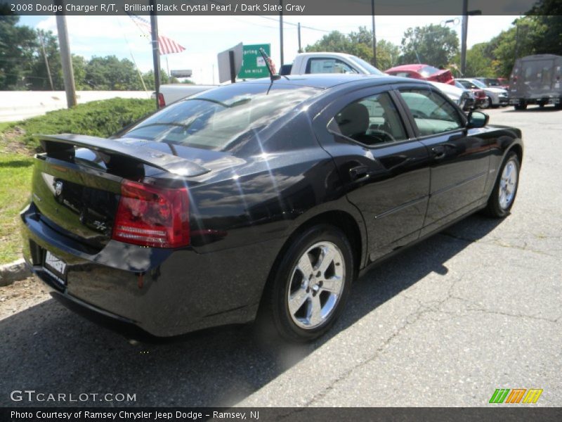 Brilliant Black Crystal Pearl / Dark Slate Gray 2008 Dodge Charger R/T