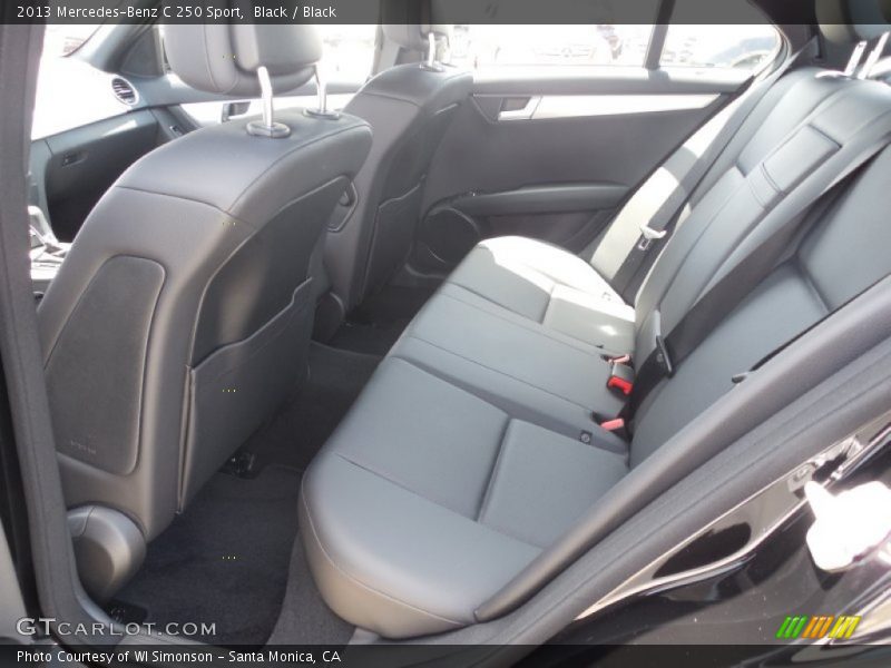 Black / Black 2013 Mercedes-Benz C 250 Sport