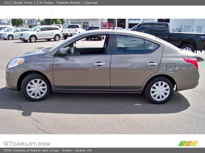 Titanium Metallic / Charcoal 2012 Nissan Versa 1.6 SV Sedan