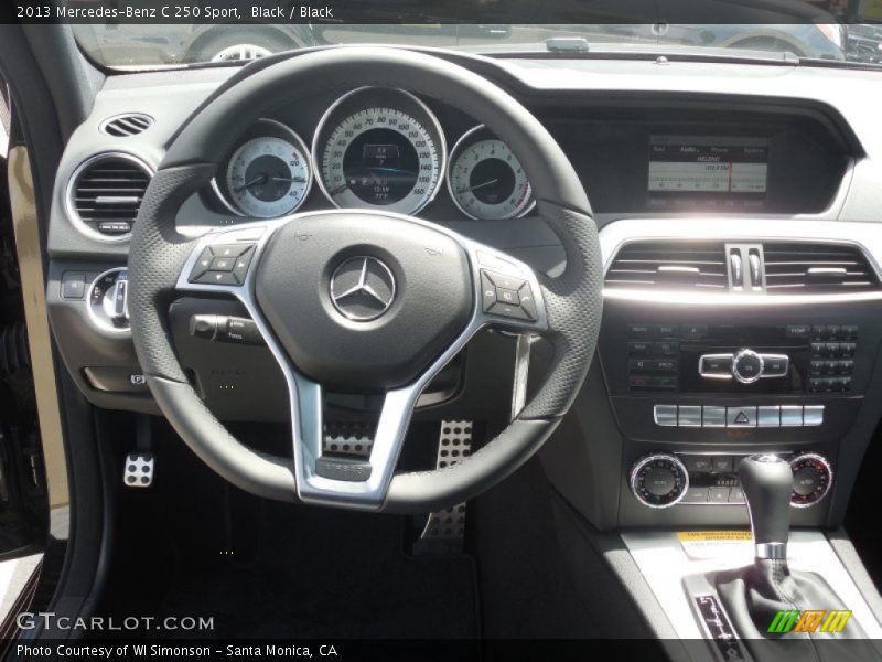 Black / Black 2013 Mercedes-Benz C 250 Sport