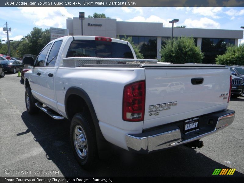 Bright White / Dark Slate Gray 2004 Dodge Ram 2500 ST Quad Cab 4x4