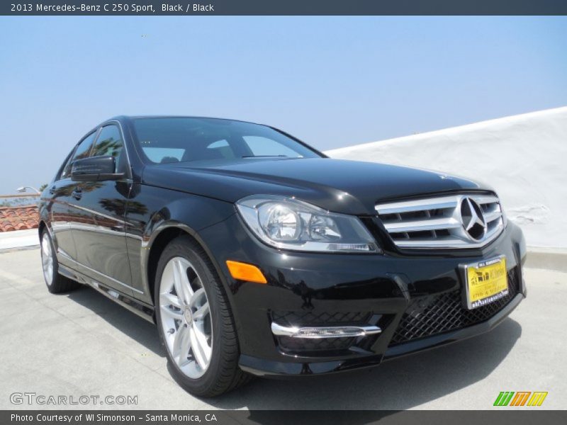 Black / Black 2013 Mercedes-Benz C 250 Sport
