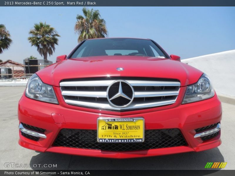 Mars Red / Black 2013 Mercedes-Benz C 250 Sport