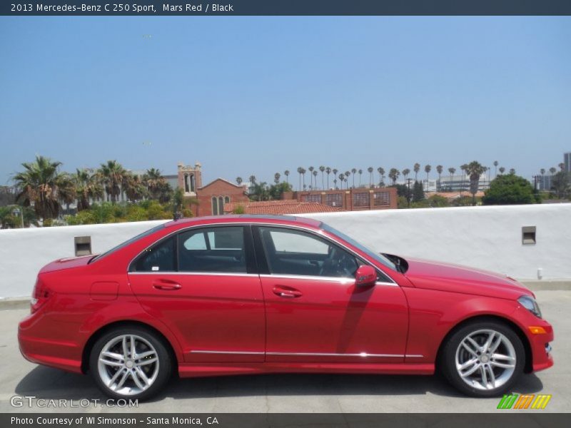 Mars Red / Black 2013 Mercedes-Benz C 250 Sport