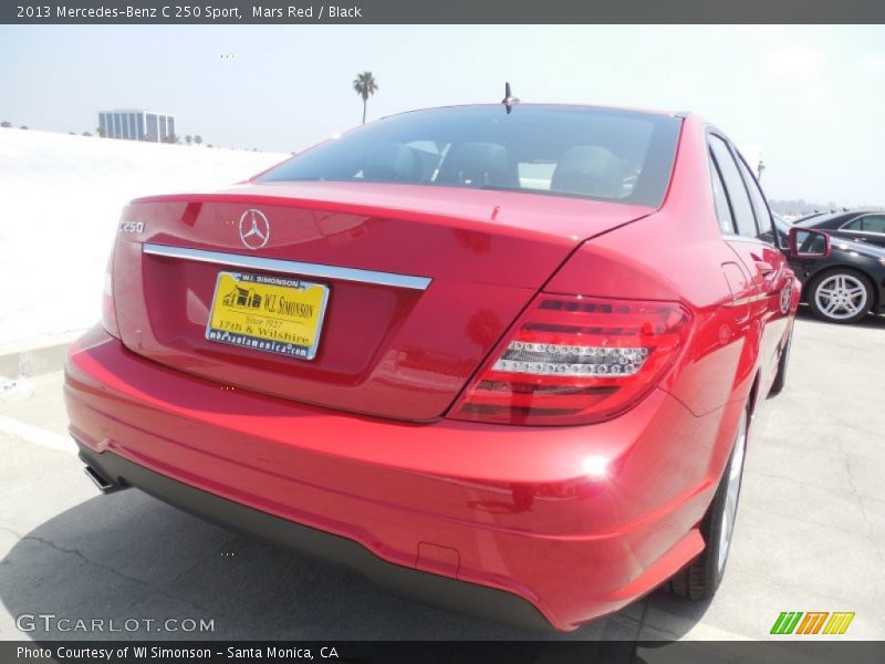 Mars Red / Black 2013 Mercedes-Benz C 250 Sport