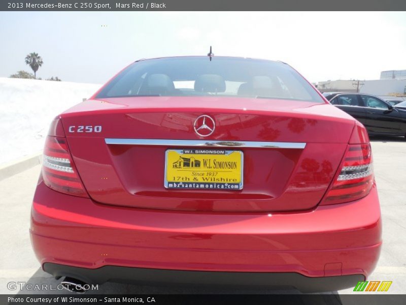 Mars Red / Black 2013 Mercedes-Benz C 250 Sport