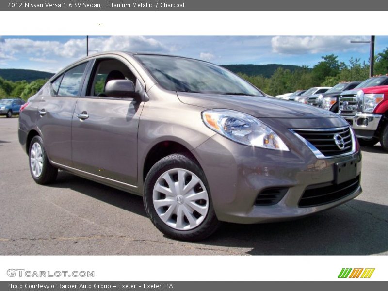 Titanium Metallic / Charcoal 2012 Nissan Versa 1.6 SV Sedan