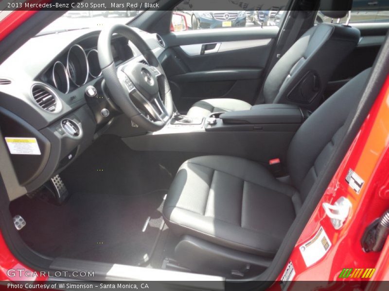 Mars Red / Black 2013 Mercedes-Benz C 250 Sport