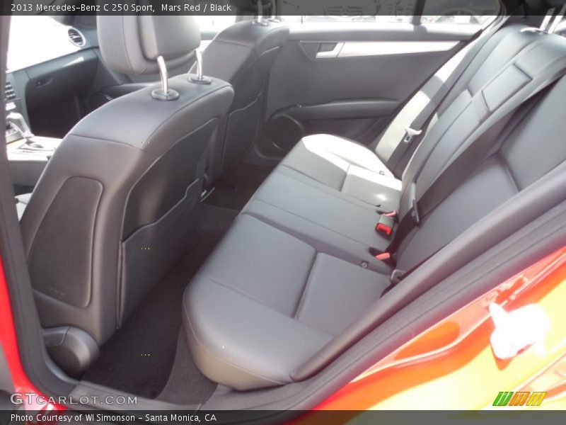 Mars Red / Black 2013 Mercedes-Benz C 250 Sport