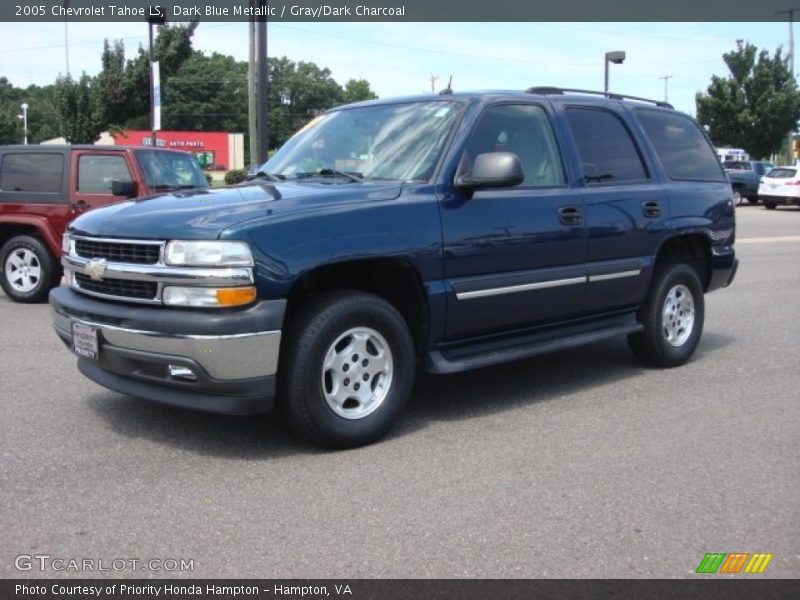 Dark Blue Metallic / Gray/Dark Charcoal 2005 Chevrolet Tahoe LS