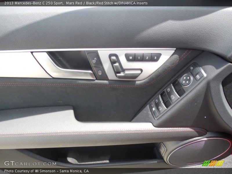 Mars Red / Black/Red Stitch w/DINAMICA Inserts 2013 Mercedes-Benz C 250 Sport