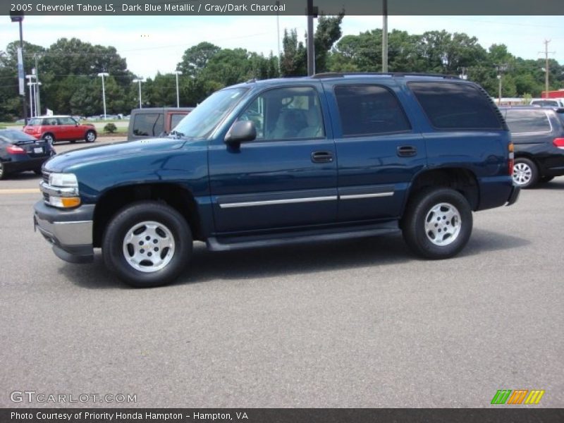 Dark Blue Metallic / Gray/Dark Charcoal 2005 Chevrolet Tahoe LS