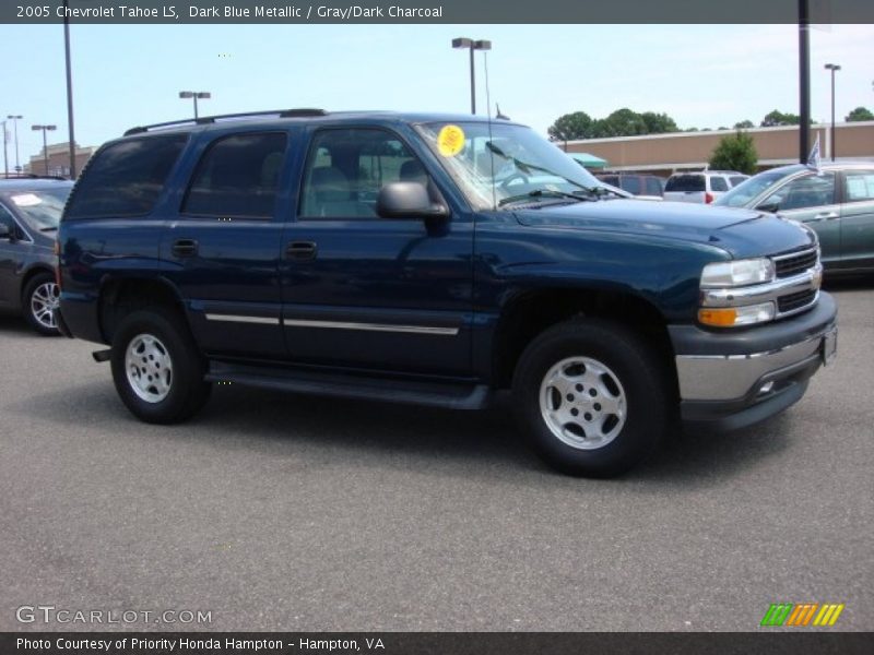 Dark Blue Metallic / Gray/Dark Charcoal 2005 Chevrolet Tahoe LS