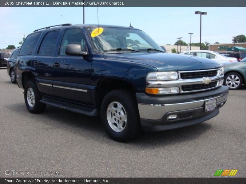 Dark Blue Metallic / Gray/Dark Charcoal 2005 Chevrolet Tahoe LS