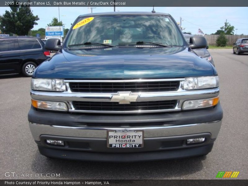 Dark Blue Metallic / Gray/Dark Charcoal 2005 Chevrolet Tahoe LS