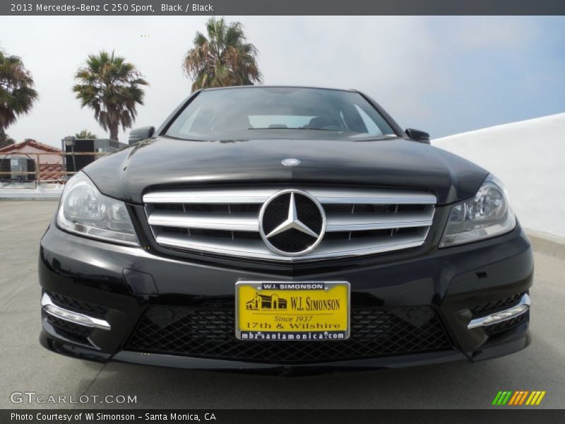 Black / Black 2013 Mercedes-Benz C 250 Sport