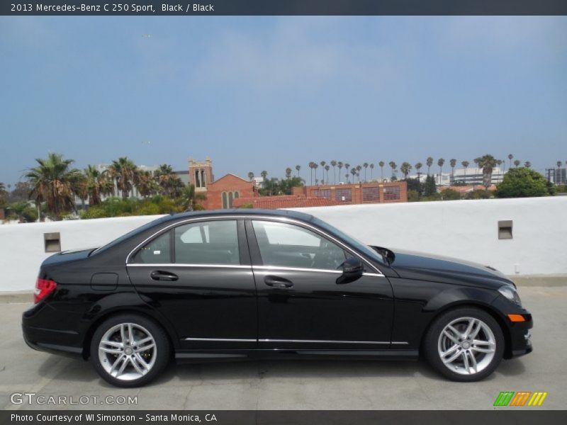 Black / Black 2013 Mercedes-Benz C 250 Sport
