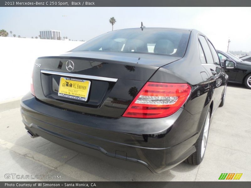 Black / Black 2013 Mercedes-Benz C 250 Sport