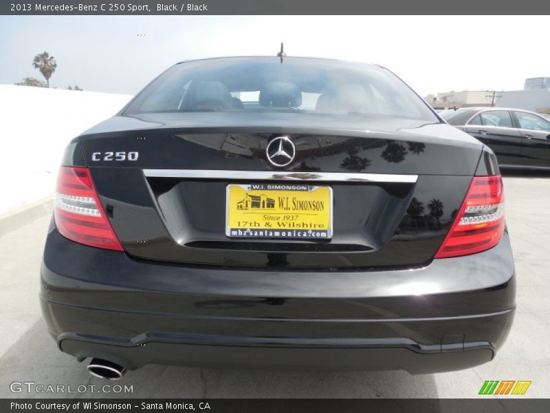 Black / Black 2013 Mercedes-Benz C 250 Sport