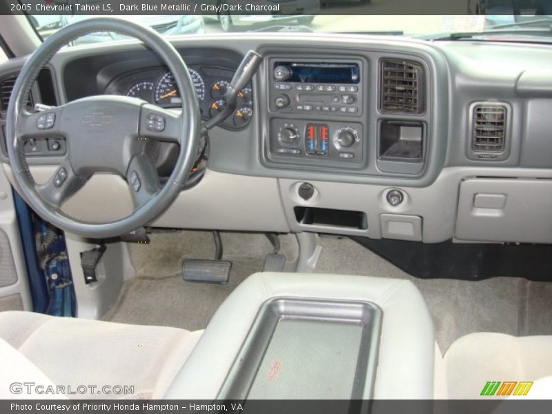 Dark Blue Metallic / Gray/Dark Charcoal 2005 Chevrolet Tahoe LS