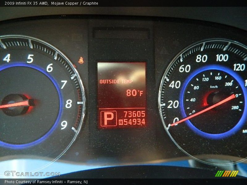 Mojave Copper / Graphite 2009 Infiniti FX 35 AWD