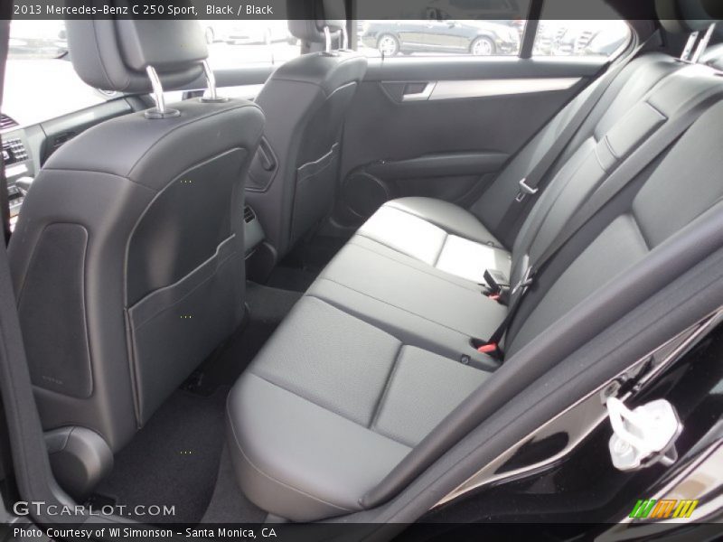 Black / Black 2013 Mercedes-Benz C 250 Sport