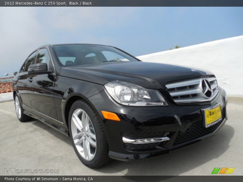 Black / Black 2013 Mercedes-Benz C 250 Sport