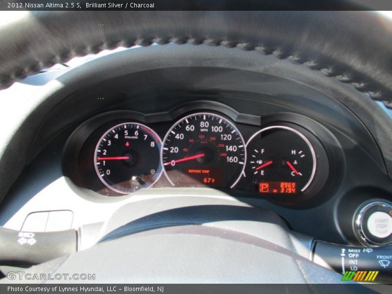 Brilliant Silver / Charcoal 2012 Nissan Altima 2.5 S