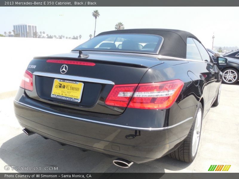 Black / Black 2013 Mercedes-Benz E 350 Cabriolet