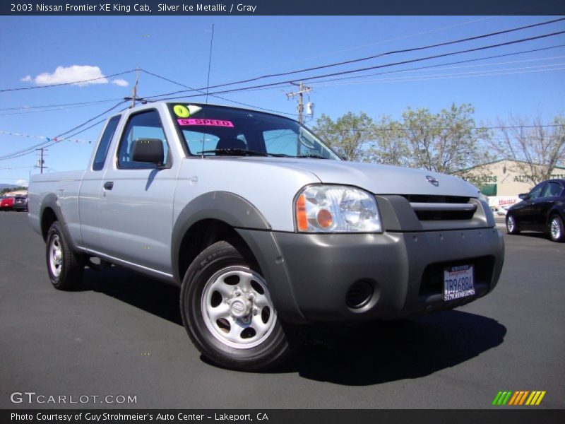 Silver Ice Metallic / Gray 2003 Nissan Frontier XE King Cab