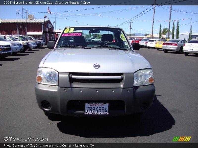 Silver Ice Metallic / Gray 2003 Nissan Frontier XE King Cab