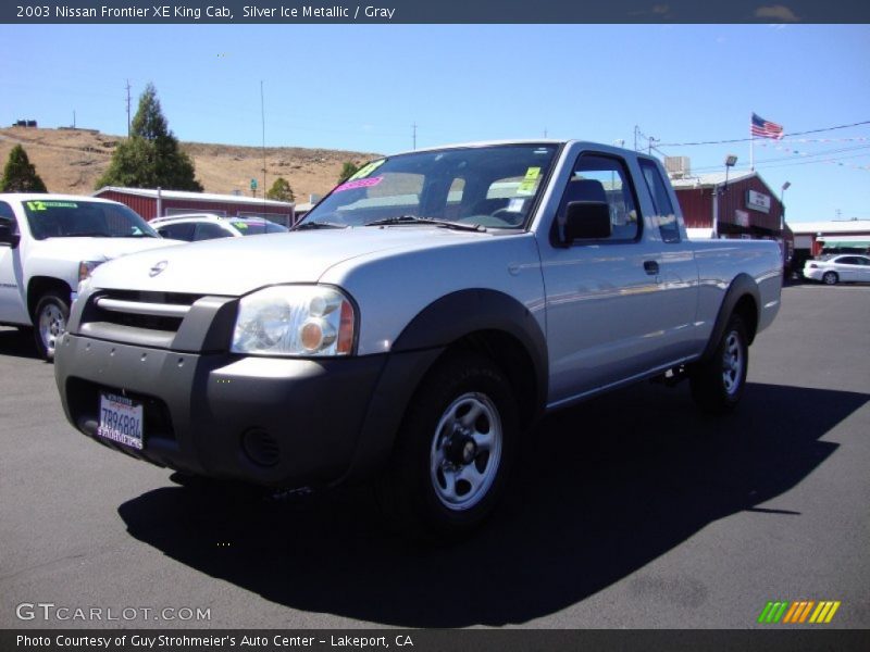 Silver Ice Metallic / Gray 2003 Nissan Frontier XE King Cab