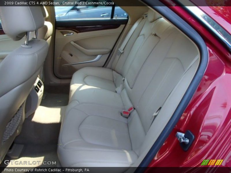Crystal Red / Cashmere/Cocoa 2009 Cadillac CTS 4 AWD Sedan